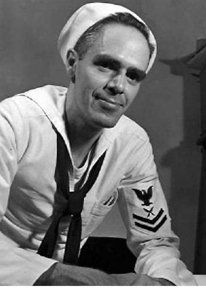 Gardner durante su servicio en la marina. (Archivo)